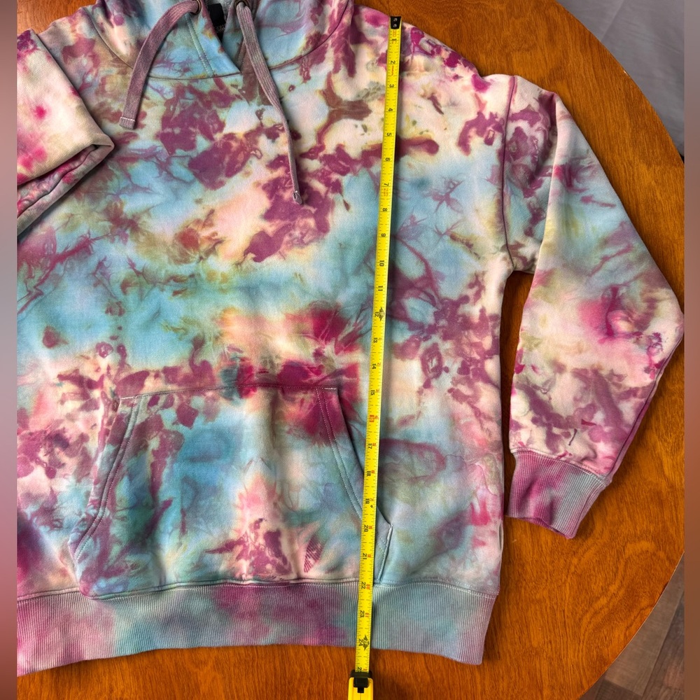 Woman’s Medium Hand Dyed Tie-Dye Hoodie - Picture 7 of 9